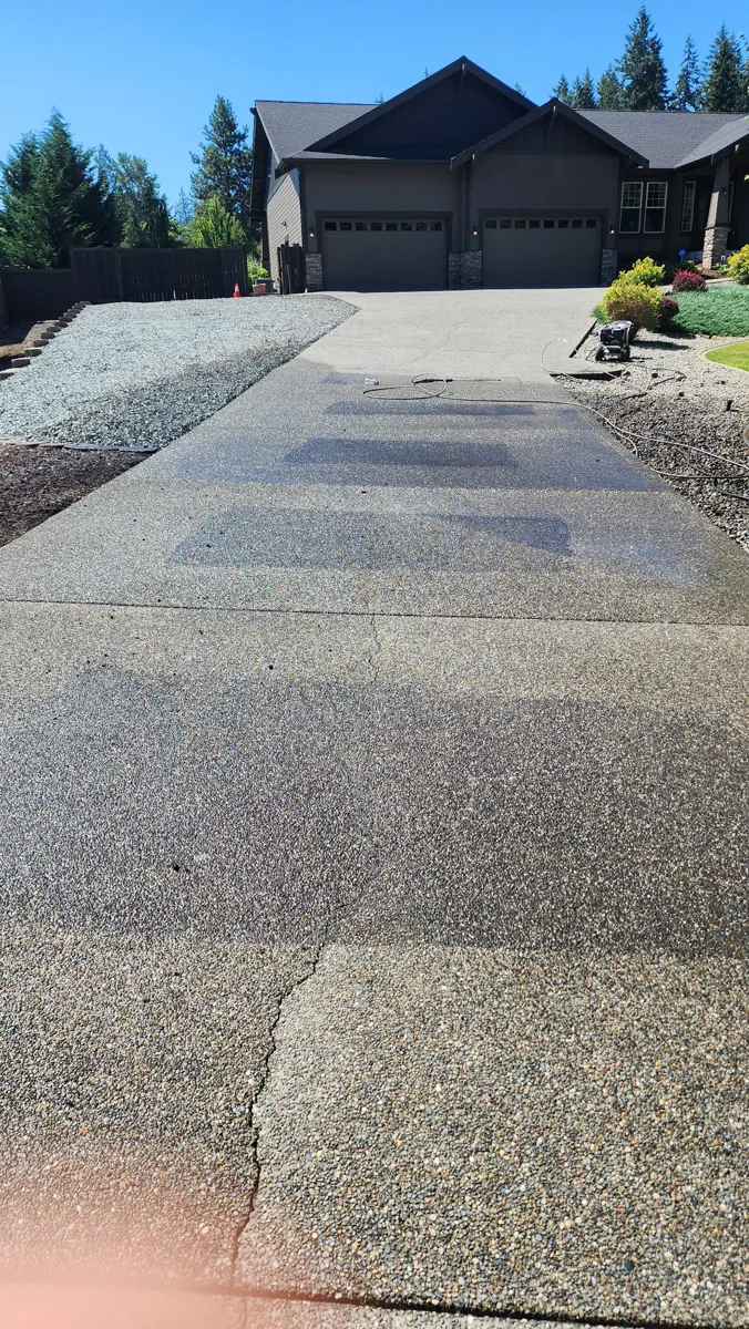 Professional pressure washing results